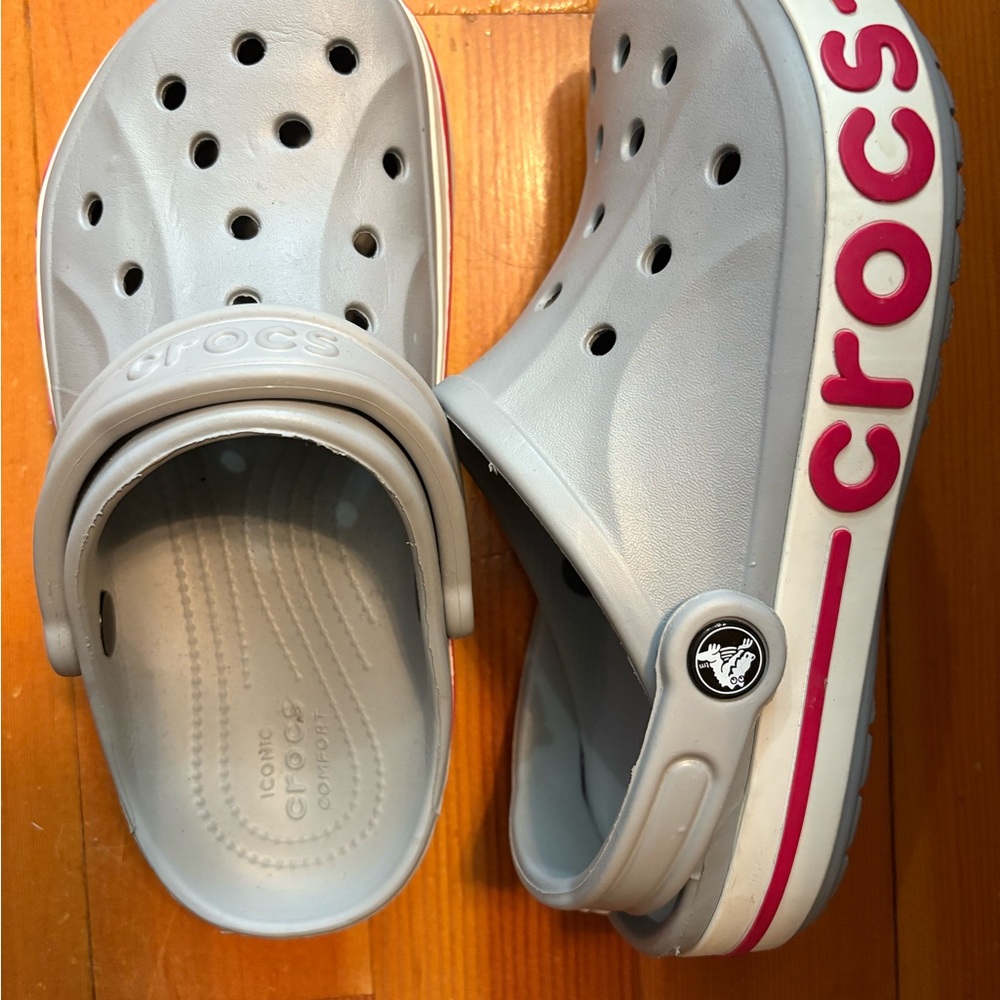 CROCS Gray Sandals with Ventilation Holes